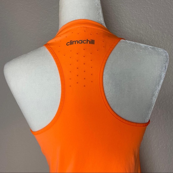 ADIDAS Embellished Orange Tank Top Size Small - Picture 7 of 8